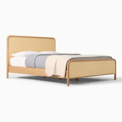 West Elm Miles Woven Rattan Bed