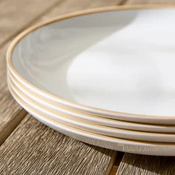 West Elm Mill Melamine Outdoor Dinner Plate Sets