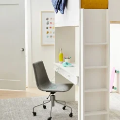 Kids West Elm Milo Full Loft Bed w/ Desk & Storage
