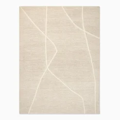 West Elm Minimal Lines Tufted Wool Rug