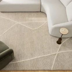 West Elm Minimal Lines Tufted Wool Rug