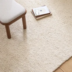 West Elm Mini Pebble Wool Jute Rug