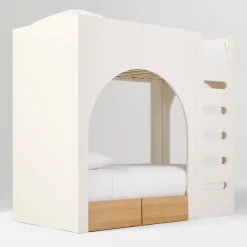 Kids West Elm Miso Twin Storage Bunk Bed