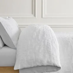 West Elm Modern Blocks Matelasse Duvet Cover & Shams