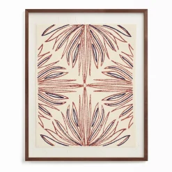 West Elm "Modern Botanical" Framed Textile Art by Minted for