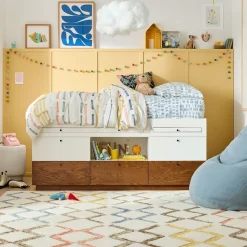 Kids West Elm Modern Captain's Bed w/ Desk