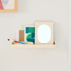 West Elm Modern Dorm Entryway Storage Shelf Mirror (12")