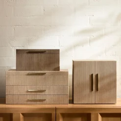 West Elm Modern Fluted Jewelry Boxes