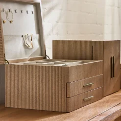 West Elm Modern Fluted Jewelry Boxes