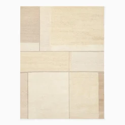 West Elm Modern Grid Tufted Wool Rug
