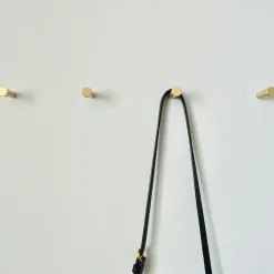 West Elm Modern Home by Bellver Brass Peg Wall Hooks - Set of 4