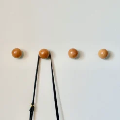 West Elm Modern Home by Bellver Wooden Ball Wall Hooks - Set of 4