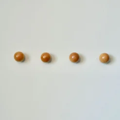 West Elm Modern Home by Bellver Wooden Ball Wall Hooks - Set of 4