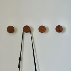 West Elm Modern Home by Bellver Wooden Round Wall Hooks - Set of 4