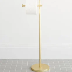 West Elm Modern Overhang Bathroom Freestanding Toilet Paper Holder