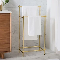 West Elm Modern Overhang Freestanding Towel Rack