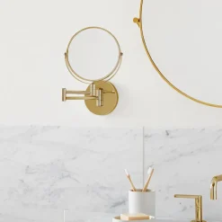 West Elm Modern Overhang Swivel Vanity Mirror