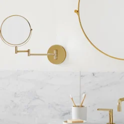 West Elm Modern Overhang Swivel Vanity Mirror