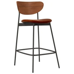 West Elm Modern Petal Counter Stool - Leather