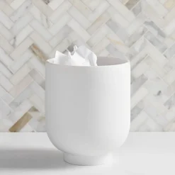 West Elm Modern Resin Stone Waste Bin
