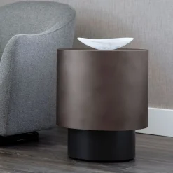 West Elm Modern Steel Side Table (18")