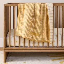 West Elm Modern Stripe Reversible Baby Quilt
