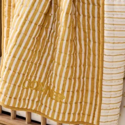 West Elm Modern Stripe Reversible Baby Quilt