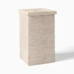 West Elm Modern Weave Lidded Hamper