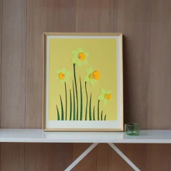 West Elm Molly M Framed Wall Print - Daffodil
