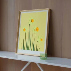 West Elm Molly M Framed Wall Print - Daffodil