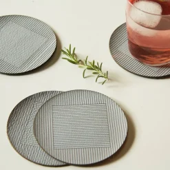 West Elm Molly M Within Leather Coasters - Set of 4