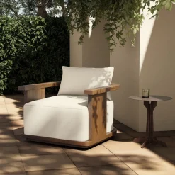 West Elm Monet Outdoor Swivel Chair