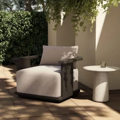 West Elm Monet Outdoor Swivel Chair