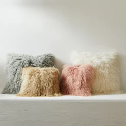 West Elm Mongolian Lamb Pillow Cover
