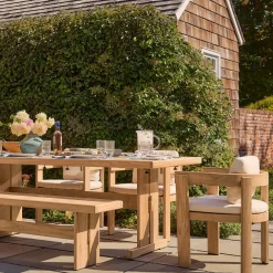 West Elm Monterey Outdoor Teak Dining Chair