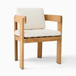West Elm Monterey Outdoor Teak Dining Chair Protective Cover