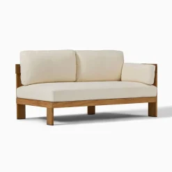 West Elm Monterey Outdoor Teak Sectional Protective Covers