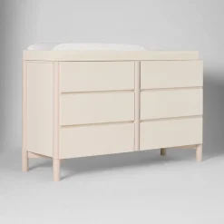 Kids West Elm Moon 6-Drawer Wide Dresser with Removable Topper (54.5")