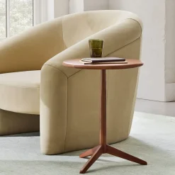 West Elm Moritz Solid Wood Side Table (16")