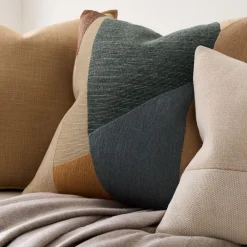 West Elm Mosaic Linen & Throw Set