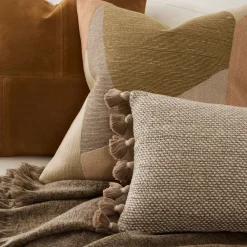 West Elm Mosaic Suede & Throw Set