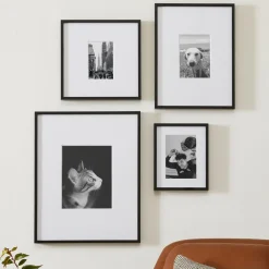 West Elm Multi-Mat Metal Gallery Frames - Black