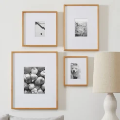 West Elm Multi-Mat Wood Gallery Frames - Wheat