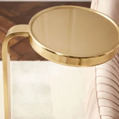West Elm Murray Marble Drink Table (8")