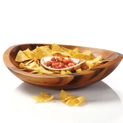 West Elm Nambe Braid Chip & Dip