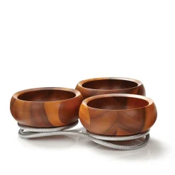 West Elm Nambe Braid Condiment Server