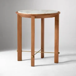 West Elm Nary Marble Side Table (17")