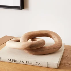 West Elm Natural Link Wooden Object