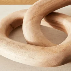 West Elm Natural Link Wooden Object