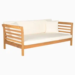 West Elm Natural Wood Outdoor Daybed